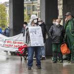 einige Demonstranten am #5mai