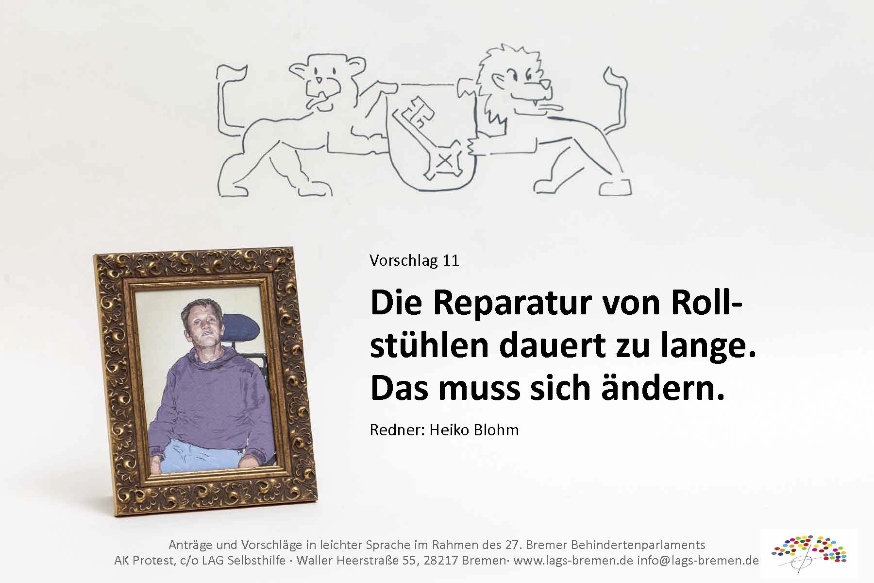 Die Reparatur von Rollstühlen dauert zu lange. Das muss sich ändern.