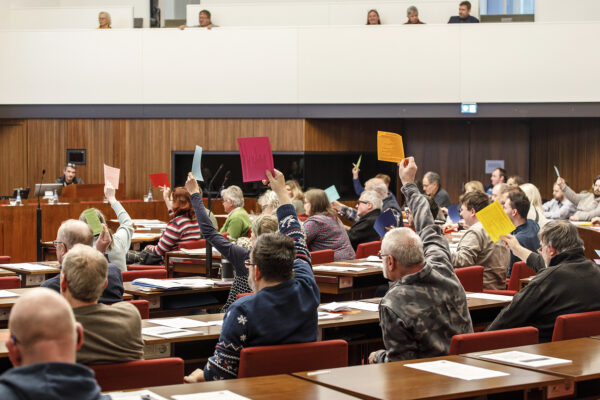 "I had a Dream" stand auf den bunten Stimmkarten mit einigen Thesen zur Inklusion und Barrierefreiheit