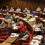 angeregte Diskussionen im Bremer Parlament